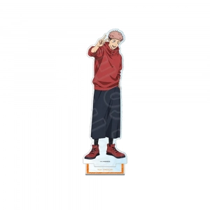 Jujutsu Kaisen Yuji Itadori 1 Acrylic Stand Keychain Red Hoodie Casual Daily Ver Tabletop Custom Charm Phone Personalized, Keychain, Mô Hình Đứng Standee Anime,  In 2 Mặt, Cao 6cm, Trang Trí Decor Bàn Học, Balo