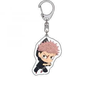 Jujutsu Kaisen Yuji Itadori Acrylic Stand Keychain Q Version Anime Bag Charm Collectible Custom Charm Phone Personalized, Keychain, Mô Hình Đứng Standee Anime, In 2 Mặt, Cao 6cm, Trang Trí Decor Bàn Học, Balo