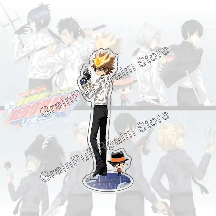 Katekyo Hitman Reborn! Acrylic Standee – Tsunayoshi Sawada & Reborn Fighting Back Rain Ver. Custom Charm Phone Personalized, Keychain, Mô Hình Đứng Standee Anime, In 2 Mặt, Cao 6cm, Trang Trí Decor Bàn Học, Balo 2 Katekyo Hitman Reborn! Acrylic Standee – Tsunayoshi Sawada & Reborn Fighting Back Rain Ver. Custom Charm Phone Personalized, Keychain, Mô Hình Đứng Standee Anime, In 2 Mặt, Cao 6cm, Trang Trí Decor Bàn Học, Balo - Ảnh 2