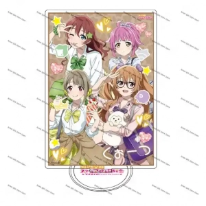 Kawaii Anime Lovelive! Acrylic Stand Desktop Decoration Characters Ornament Accessories Custom Charm Phone Personalized, Keychain, Mô Hình Đứng Standee Anime, In 2 Mặt, Cao 6cm, Trang Trí Decor Bàn Học, Balo