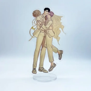 Korean Manga Pearl Boy Acrylic Figure Stand Shell Boy Acrylic Standing Sign Humanoid Handmade Custom Charm Phone Personalized, Keychain, Mô Hình Đứng Standee Anime, In 2 Mặt, Cao 6cm, Trang Trí Decor Bàn Học, Balo