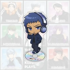 Kuroko Kagami Kise Aomine Kuroko Basketball Acrylic Stand, Trendy Headphones Chibi Figure Custom Charm Phone Personalized, Keychain, Mô Hình Đứng Standee Anime, In 2 Mặt, Cao 6cm, Trang Trí Decor Bàn Học, Balo