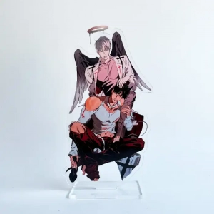 Mignon Keychain Acrylic Stand Bl Yaoi Manhwa Key Chain Anime Collectible Gift Custom Charm Phone Personalized, Keychain, Mô Hình Đứng Standee Anime, In 2 Mặt, Cao 6cm, Trang Trí Decor Bàn Học, Balo