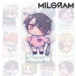 Milgram Acrylic Stand & Keychain, Es Jackalope Esora Mikoto Kindergarten Ver. Figure, Anime Custom Charm Phone Personalized, Keychain, Mô Hình Đứng Standee Anime, In 2 Mặt, Cao 6cm, Trang Trí Decor Bàn Học, Balo