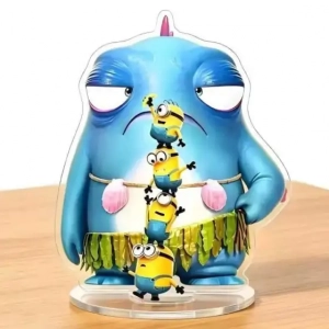Minions Despicable Me Despicable Me Acrylic Keychain Cute Funny Cartoon Bag Pendant Children Custom Charm Phone Personalized, Keychain, Mô Hình Đứng Standee Anime, In 2 Mặt, Cao 6cm, Trang Trí Decor Bàn Học, Balo