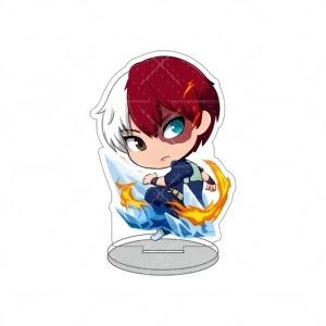 My Hero Academia Chibi Acrylic Stand Keychain With Deku Bakugo Todoroki - Cute Desk Custom Charm Phone Personalized, Keychain, Mô Hình Đứng Standee Anime, In 2 Mặt, Cao 6cm, Trang Trí Decor Bàn Học, Balo