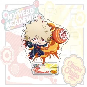 My Hero Academia X Chupa Chups Collab Acrylic Stand &keychain, Deku Bakugo Todoroki Limited Custom Charm Phone Personalized, Keychain, Mô Hình Đứng Standee Anime,  In 2 Mặt, Cao 6cm, Trang Trí Decor Bàn Học, Balo