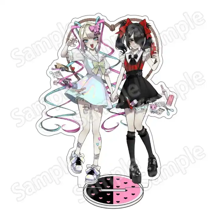 Needy Girl Overdose: Kawaii Goth Anime Game Acrylic Stand Figure Kangel Ame-chan P-chan 1 Custom Charm Phone Personalized, Keychain, Mô Hình Đứng Standee Anime, In 2 Mặt, Cao 6cm, Trang Trí Decor Bàn Học, Balo 2 Needy Girl Overdose: Kawaii Goth Anime Game Acrylic Stand Figure Kangel Ame-chan P-chan 1 Custom Charm Phone Personalized, Keychain, Mô Hình Đứng Standee Anime, In 2 Mặt, Cao 6cm, Trang Trí Decor Bàn Học, Balo - Ảnh 2