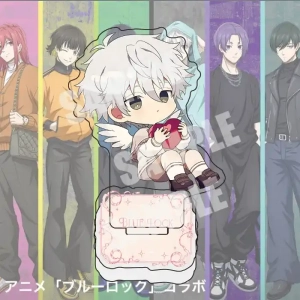 New Anime Acrylic Stand Blue Lock Characters Chibi Angel Style Figure Desk Decor Fans Custom Charm Phone Personalized, Keychain, Mô Hình Đứng Standee Anime, In 2 Mặt, Cao 6cm, Trang Trí Decor Bàn Học, Balo