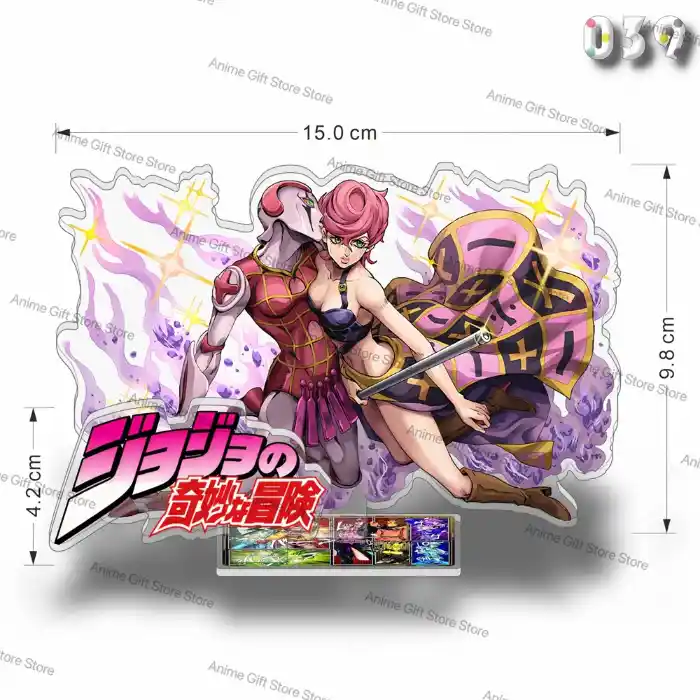 New Anime Jojo's Bizarre Adventure Acrylic Stand Desktop Ornament Cosplay Standing Model Gift Custom Charm Phone Personalized, Keychain, Mô Hình Đứng Standee Anime, In 2 Mặt, Cao 6cm, Trang Trí Decor Bàn Học, Balo 2 New Anime Jojo's Bizarre Adventure Acrylic Stand Desktop Ornament Cosplay Standing Model Gift Custom Charm Phone Personalized, Keychain, Mô Hình Đứng Standee Anime, In 2 Mặt, Cao 6cm, Trang Trí Decor Bàn Học, Balo - Ảnh 2
