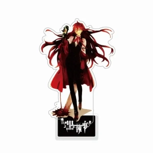 New Black Butler Anime Figure Sebastian Michaelis Grelle Acrylic Stands Sebastian Michaelis Custom Charm Phone Personalized, Keychain, Mô Hình Đứng Standee Anime, In 2 Mặt, Cao 6cm, Trang Trí Decor Bàn Học, Balo