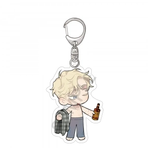 New Korean Cartoon Bl Manga Anime Roses And Champagne Acrylic Stand Keychains Figure Standing Custom Charm Phone Personalized, Keychain, Mô Hình Đứng Standee Anime, In 2 Mặt, Cao 6cm, Trang Trí Decor Bàn Học, Balo