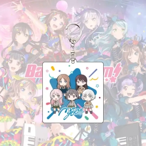 Original! Bang Dream! Mini Series Acrylic Stand & Keychain Collection – Chibi Band Figures Custom Charm Phone Personalized, Keychain, Mô Hình Đứng Standee Anime,  In 2 Mặt, Cao 6cm, Trang Trí Decor Bàn Học, Balo