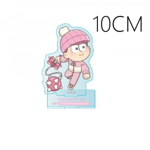 Osomatsu-san Ichimatsu Choromatsu Garden 10&1 Double Sided Acrylic Stand Keychain 2026 New Custom Charm Phone Personalized, Keychain, Mô Hình Đứng Standee Anime, In 2 Mặt, Cao 6cm, Trang Trí Decor Bàn Học, Balo