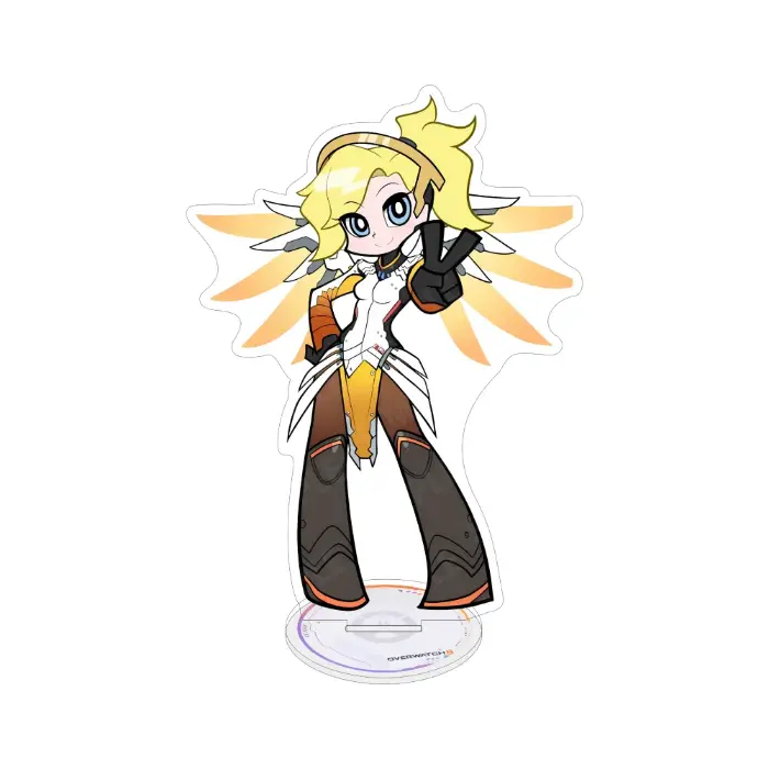 Overwatch 2 1 Acrylic Stand Keychain - Cute Chibi Character Figurines For Mercy D.va Zarya Custom Charm Phone Personalized, Keychain, Mô Hình Đứng Standee Anime, In 2 Mặt, Cao 6cm, Trang Trí Decor Bàn Học, Balo 3 Overwatch 2 1 Acrylic Stand Keychain - Cute Chibi Character Figurines For Mercy D.va Zarya Custom Charm Phone Personalized, Keychain, Mô Hình Đứng Standee Anime, In 2 Mặt, Cao 6cm, Trang Trí Decor Bàn Học, Balo - Ảnh 3