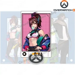 Overwatch2 Limited Acrylic Standee D.va, Cassidy, Kiriko, Lucio, Tracer Collectible Figure Custom Charm Phone Personalized, Keychain, Mô Hình Đứng Standee Anime, In 2 Mặt, Cao 6cm, Trang Trí Decor Bàn Học, Balo