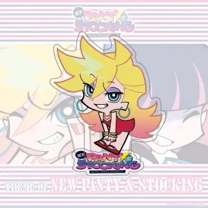 Panty & Stocking With Garterbelt Acrylic Stand & Keychain, Panty Stocking Scanty Kneesocks Custom Charm Phone Personalized, Keychain, Mô Hình Đứng Standee Anime, In 2 Mặt, Cao 6cm, Trang Trí Decor Bàn Học, Balo