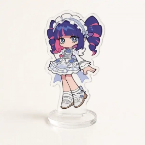 Panty & Stocking With Garterbelt Uniform Cosplay Acrylic Stand Anime Character Desktop Custom Charm Phone Personalized, Keychain, Mô Hình Đứng Standee Anime, In 2 Mặt, Cao 6cm, Trang Trí Decor Bàn Học, Balo