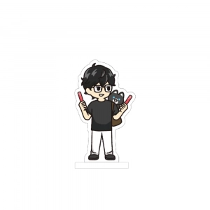Persona Makoto Yuki Ren Amamiya Acrylic Stand Keychain Chibi Q Version Duo Character Custom Charm Phone Personalized, Keychain, Mô Hình Đứng Standee Anime, In 2 Mặt, Cao 6cm, Trang Trí Decor Bàn Học, Balo