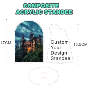 Personalized Stand Combination Custom Anime Figure Clear Acrylic Model Desk Decor Photo Custom Charm Phone Personalized, Keychain, Mô Hình Đứng Standee Anime, In 2 Mặt, Cao 6cm, Trang Trí Decor Bàn Học, Balo