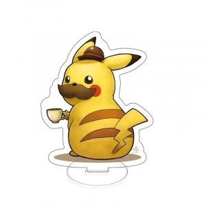 Pokemon Pikachu Squirtle Gengar Acrylic Anime Stand Model Plate Keychain Desk Decoration Custom Charm Phone Personalized, Keychain, Mô Hình Đứng Standee Anime,  In 2 Mặt, Cao 6cm, Trang Trí Decor Bàn Học, Balo