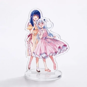 Prism Garden Yuri Comic Acrylic Stand Double Character Desktop Ornament Manga Collectible Fan Custom Charm Phone Personalized, Keychain, Mô Hình Đứng Standee Anime,  In 2 Mặt, Cao 6cm, Trang Trí Decor Bàn Học, Balo