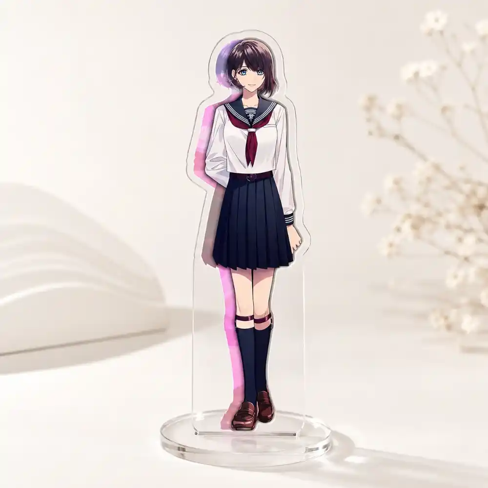 R9p Pink Haired Character Acrylic Stand 1 Desktop Ornament Collectible Otaku Fan Gift Custom Charm Phone Personalized, Keychain, Mô Hình Đứng Standee Anime, In 2 Mặt, Cao 6cm, Trang Trí Decor Bàn Học, Balo 2 R9p Pink Haired Character Acrylic Stand 1 Desktop Ornament Collectible Otaku Fan Gift Custom Charm Phone Personalized, Keychain, Mô Hình Đứng Standee Anime, In 2 Mặt, Cao 6cm, Trang Trí Decor Bàn Học, Balo - Ảnh 2