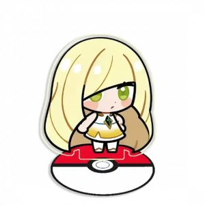 Recycled Acrylic Standees For Pokemon Acerola Gladion Serena Lillie Mallow Desk Decoration Custom Charm Phone Personalized, Keychain, Mô Hình Đứng Standee Anime, In 2 Mặt, Cao 6cm, Trang Trí Decor Bàn Học, Balo