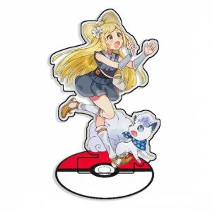 Recycled Acrylic Standees For Pokemon Misty Valerie Nurse Joy Eevee May Desk Decoration Custom Charm Phone Personalized, Keychain, Mô Hình Đứng Standee Anime, In 2 Mặt, Cao 6cm, Trang Trí Decor Bàn Học, Balo