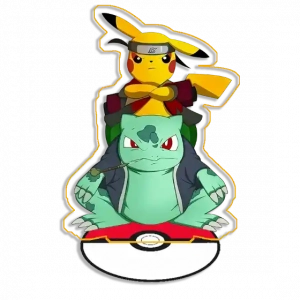 Recycled Acrylic Standees For Pokemon Squirtle Bulbasaur Pikachu Charmaander Desk Decoration Custom Charm Phone Personalized, Keychain, Mô Hình Đứng Standee Anime, In 2 Mặt, Cao 6cm, Trang Trí Decor Bàn Học, Balo