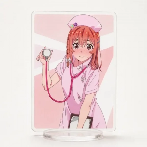 Rent A Girlfriend Q Version Anime Acrylic Stand Figure Desktop Ornament Collectible Gift For Custom Charm Phone Personalized, Keychain, Mô Hình Đứng Standee Anime,  In 2 Mặt, Cao 6cm, Trang Trí Decor Bàn Học, Balo
