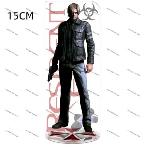 Resident Evil Castle Reset Leon Scott Kennedy Keychain Acrylic Stand Model Wholesale Game Custom Charm Phone Personalized, Keychain, Mô Hình Đứng Standee Anime, In 2 Mặt, Cao 6cm, Trang Trí Decor Bàn Học, Balo