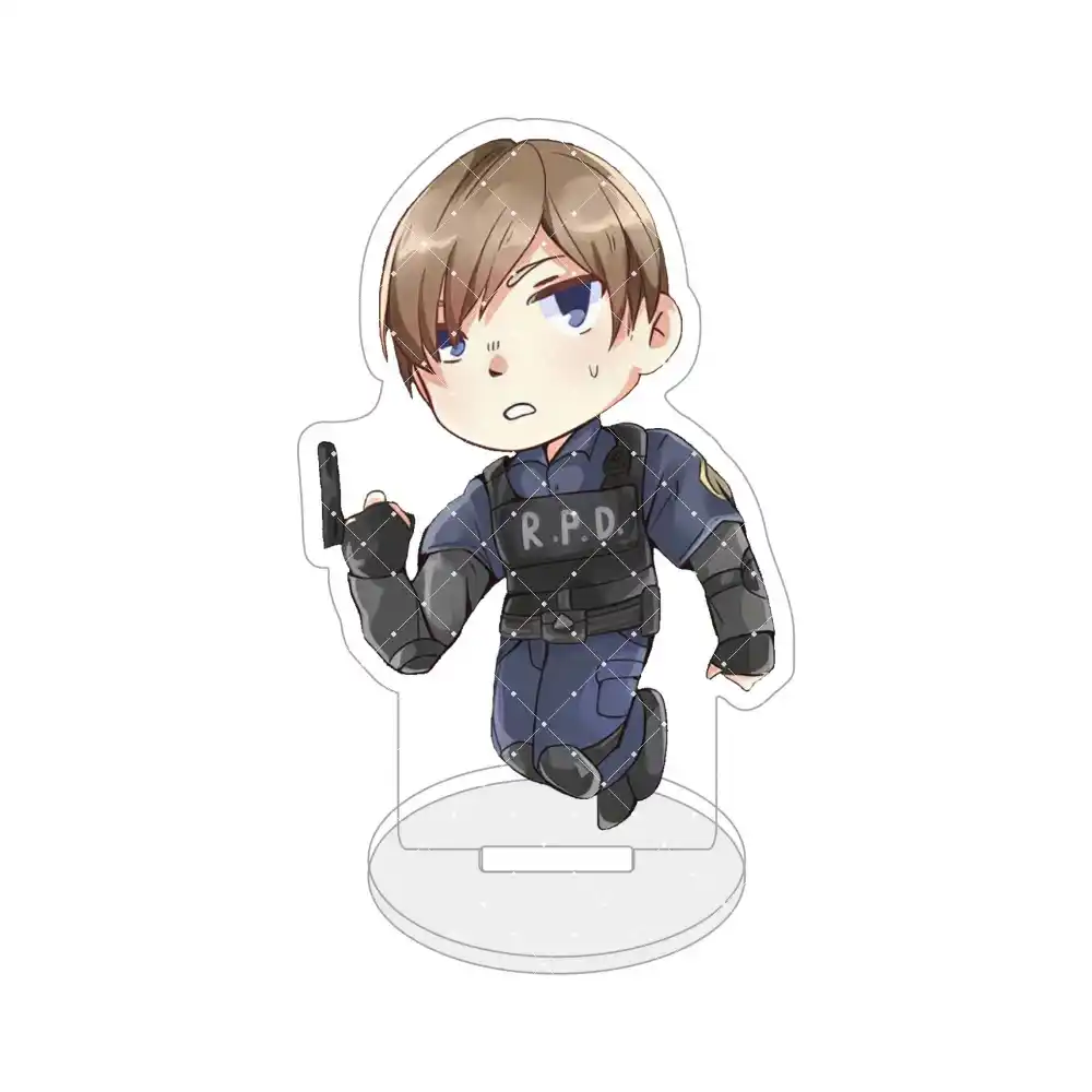 Resident Evil Chibi Acrylic Stand Figure Keychain Cute Anime Desk Ornament Leon Kennedy Custom Charm Phone Personalized, Keychain, Mô Hình Đứng Standee Anime, In 2 Mặt, Cao 6cm, Trang Trí Decor Bàn Học, Balo 2 Resident Evil Chibi Acrylic Stand Figure Keychain Cute Anime Desk Ornament Leon Kennedy Custom Charm Phone Personalized, Keychain, Mô Hình Đứng Standee Anime, In 2 Mặt, Cao 6cm, Trang Trí Decor Bàn Học, Balo - Ảnh 2