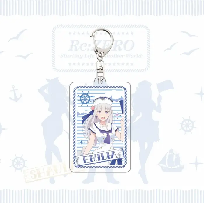 Re:zero Ocean Theme Acrylic Keychain, Rem Ram Emilia Summer Beach Keyring, Anime Bag Pendant, Custom Charm Phone Personalized, Keychain, Mô Hình Đứng Standee Anime, In 2 Mặt, Cao 6cm, Trang Trí Decor Bàn Học, Balo 5 Re:zero Ocean Theme Acrylic Keychain, Rem Ram Emilia Summer Beach Keyring, Anime Bag Pendant, Custom Charm Phone Personalized, Keychain, Mô Hình Đứng Standee Anime, In 2 Mặt, Cao 6cm, Trang Trí Decor Bàn Học, Balo - Ảnh 5