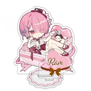 Re:zero Starting Life In Another World Accessories Decor Gifts Exquisiteproducts Anime Custom Charm Phone Personalized, Keychain, Mô Hình Đứng Standee Anime, In 2 Mặt, Cao 6cm, Trang Trí Decor Bàn Học, Balo