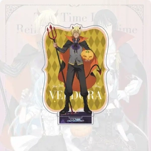 Rimuru & Milim Halloween Acrylic Stand, Anime Slime Isekai Big Figure Standee & Keychain Cute Custom Charm Phone Personalized, Keychain, Mô Hình Đứng Standee Anime, In 2 Mặt, Cao 6cm, Trang Trí Decor Bàn Học, Balo
