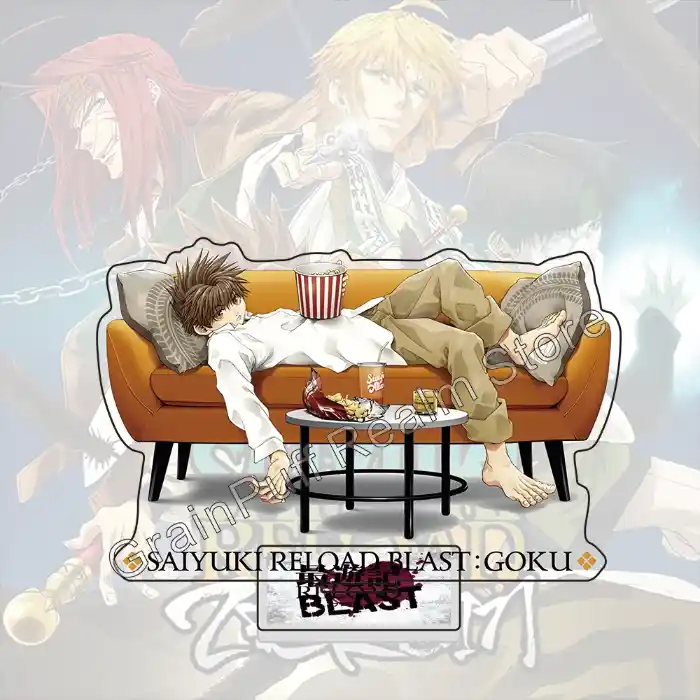 Saiyuki Reload Blast Acrylic Standee - Lazy Sofa Theme Genjo Sanzo Son Goku Cho Hakkai Sha Custom Charm Phone Personalized, Keychain, Mô Hình Đứng Standee Anime, In 2 Mặt, Cao 6cm, Trang Trí Decor Bàn Học, Balo 3 Saiyuki Reload Blast Acrylic Standee - Lazy Sofa Theme Genjo Sanzo Son Goku Cho Hakkai Sha Custom Charm Phone Personalized, Keychain, Mô Hình Đứng Standee Anime, In 2 Mặt, Cao 6cm, Trang Trí Decor Bàn Học, Balo - Ảnh 3