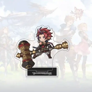 Sandalphon Lyria Granblue Fantasy Acrylic Stand, Chibi Anime Figure Standee, Compact Custom Charm Phone Personalized, Keychain, Mô Hình Đứng Standee Anime, In 2 Mặt, Cao 6cm, Trang Trí Decor Bàn Học, Balo
