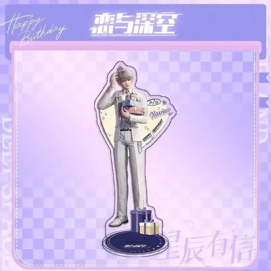 Shen Xinghui Anime Acrylic Figure Xavier Birthday Stand Love And Deepspace Desk Display Custom Charm Phone Personalized, Keychain, Mô Hình Đứng Standee Anime, In 2 Mặt, Cao 6cm, Trang Trí Decor Bàn Học, Balo 2 Shen Xinghui Anime Acrylic Figure Xavier Birthday Stand Love And Deepspace Desk Display Custom Charm Phone Personalized, Keychain, Mô Hình Đứng Standee Anime, In 2 Mặt, Cao 6cm, Trang Trí Decor Bàn Học, Balo - Ảnh 2