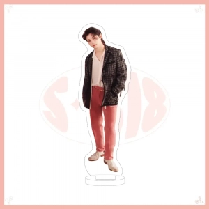 Sk Kpop Boys Acrylic Stand Desk Decor Figure Gift Idol Style Tabletop Ornament Standee Fan Custom Charm Phone Personalized, Keychain, Mô Hình Đứng Standee Anime, In 2 Mặt, Cao 6cm, Trang Trí Decor Bàn Học, Balo