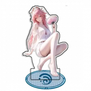 Standing Sign For Genshin Impact Yoimiya Furina Yae Miko Acrylic Selfmade Cute Anime Game Custom Charm Phone Personalized, Keychain, Mô Hình Đứng Standee Anime, In 2 Mặt, Cao 6cm, Trang Trí Decor Bàn Học, Balo