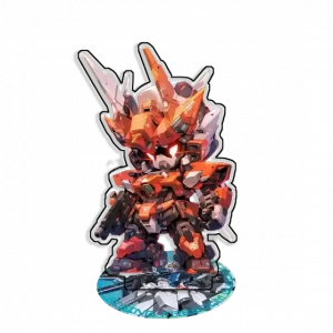 Standing Sign For Gundam V2 Assault Gundam Qubeley Acrylic Desktop Stand Decorating Self Made Custom Charm Phone Personalized, Keychain, Mô Hình Đứng Standee Anime,  In 2 Mặt, Cao 6cm, Trang Trí Decor Bàn Học, Balo