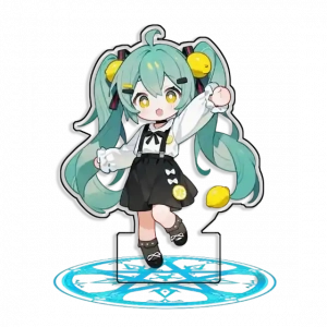Standing Sign For Hatsune Miku Kagamine Rin Luka Megurine Acrylic Selfmade Cartoon Anime Game Custom Charm Phone Personalized, Keychain, Mô Hình Đứng Standee Anime, In 2 Mặt, Cao 6cm, Trang Trí Decor Bàn Học, Balo