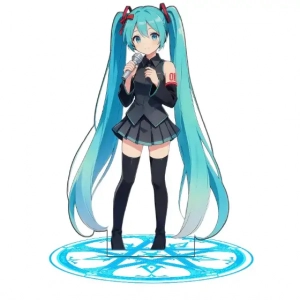Standing Sign For Hatsune Miku Megurine Luka Hatsune Miku Acrylic Selfmade Cartoon Anime Game Custom Charm Phone Personalized, Keychain, Mô Hình Đứng Standee Anime,  In 2 Mặt, Cao 6cm, Trang Trí Decor Bàn Học, Balo