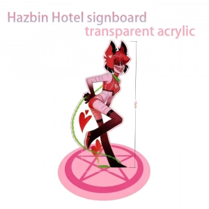 Standing Sign For Hazbin Hotel Alastor Angel Dust Acrylic Desktop Stand Decorating Self Made Custom Charm Phone Personalized, Keychain, Mô Hình Đứng Standee Anime, In 2 Mặt, Cao 6cm, Trang Trí Decor Bàn Học, Balo