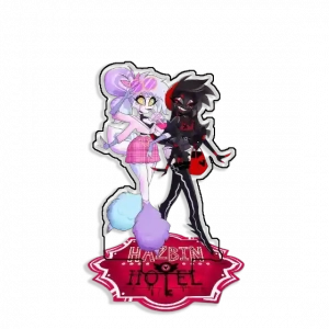 Standing Sign For Hazbin Hotel Alastor Blitzo Moxxie Acrylic Desktop Stand Decorating Self Custom Charm Phone Personalized, Keychain, Mô Hình Đứng Standee Anime, In 2 Mặt, Cao 6cm, Trang Trí Decor Bàn Học, Balo