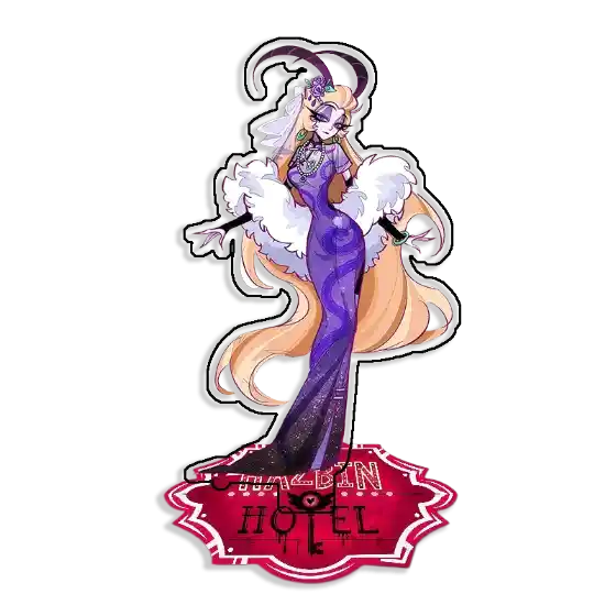 Standing Sign For Hazbin Hotel Angel Dust Rosie Roo Acrylic Desktop Stand Decorating Self Custom Charm Phone Personalized, Keychain, Mô Hình Đứng Standee Anime, In 2 Mặt, Cao 6cm, Trang Trí Decor Bàn Học, Balo 2 Standing Sign For Hazbin Hotel Angel Dust Rosie Roo Acrylic Desktop Stand Decorating Self Custom Charm Phone Personalized, Keychain, Mô Hình Đứng Standee Anime, In 2 Mặt, Cao 6cm, Trang Trí Decor Bàn Học, Balo - Ảnh 2