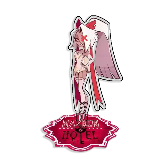Standing Sign For Hazbin Hotel Charlie Vaggie Candy Acrylic Desktop Stand Decorating Self Custom Charm Phone Personalized, Keychain, Mô Hình Đứng Standee Anime, In 2 Mặt, Cao 6cm, Trang Trí Decor Bàn Học, Balo 2 Standing Sign For Hazbin Hotel Charlie Vaggie Candy Acrylic Desktop Stand Decorating Self Custom Charm Phone Personalized, Keychain, Mô Hình Đứng Standee Anime, In 2 Mặt, Cao 6cm, Trang Trí Decor Bàn Học, Balo - Ảnh 2