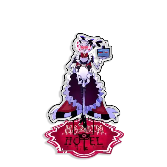 Standing Sign For Hazbin Hotel Charlie Vaggie Candy Acrylic Desktop Stand Decorating Self Custom Charm Phone Personalized, Keychain, Mô Hình Đứng Standee Anime, In 2 Mặt, Cao 6cm, Trang Trí Decor Bàn Học, Balo 4 Standing Sign For Hazbin Hotel Charlie Vaggie Candy Acrylic Desktop Stand Decorating Self Custom Charm Phone Personalized, Keychain, Mô Hình Đứng Standee Anime, In 2 Mặt, Cao 6cm, Trang Trí Decor Bàn Học, Balo - Ảnh 4