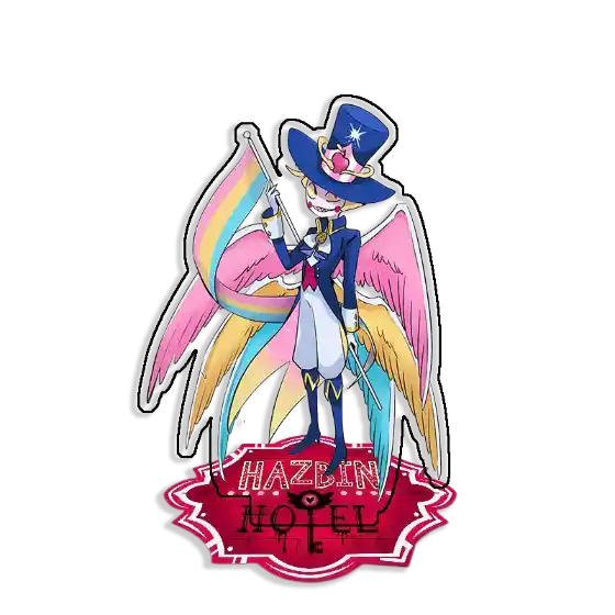Standing Sign For Hazbin Hotel Lucifer Morningstar Acrylic Desktop Stand Decorating Self Made Custom Charm Phone Personalized, Keychain, Mô Hình Đứng Standee Anime, In 2 Mặt, Cao 6cm, Trang Trí Decor Bàn Học, Balo 3 Standing Sign For Hazbin Hotel Lucifer Morningstar Acrylic Desktop Stand Decorating Self Made Custom Charm Phone Personalized, Keychain, Mô Hình Đứng Standee Anime, In 2 Mặt, Cao 6cm, Trang Trí Decor Bàn Học, Balo - Ảnh 3